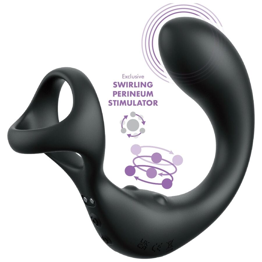 MASAJEADOR DE PRÓSTATA CON ANILLO VIBRADOR Y CONTROL REMOTO - Imagen 2