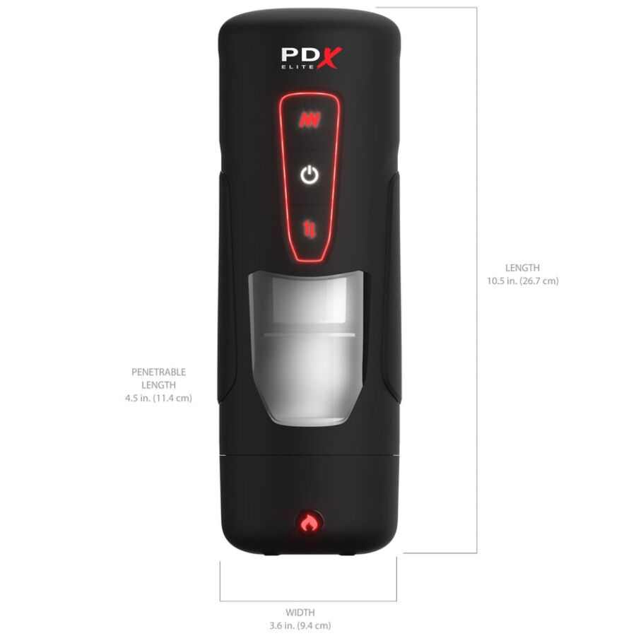 PDX ELITE - MILK ME HOTTER MASTURBADOR AUTOMÁTICO CON THRUSTING Y VIBRACIÓN EFECTO CALOR - Imagen 5