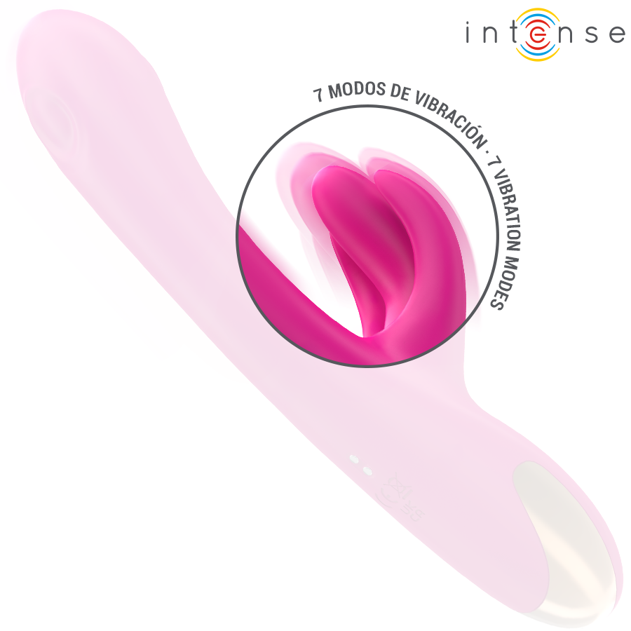 INTENSE - BRITNEY MULTIFUNCTION RABBIT VIBRATOR 23 CM PINK - Image 4