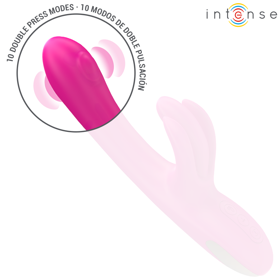 INTENSE - BRITNEY MULTIFUNCTION RABBIT VIBRATOR 23 CM PINK - Image 6
