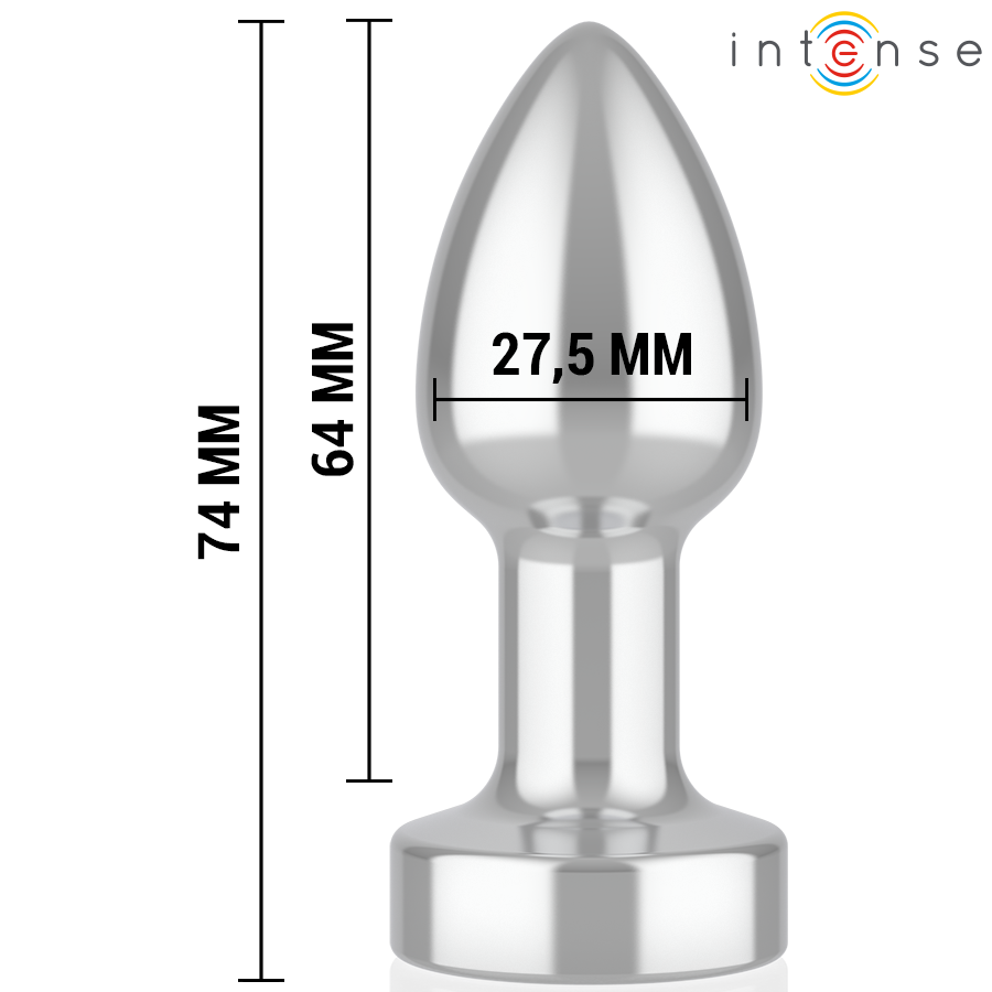 INTENSE - PLUG ANALE 10 VIBRAZIONI METALLO CON TELECOMANDO S - immagine 4