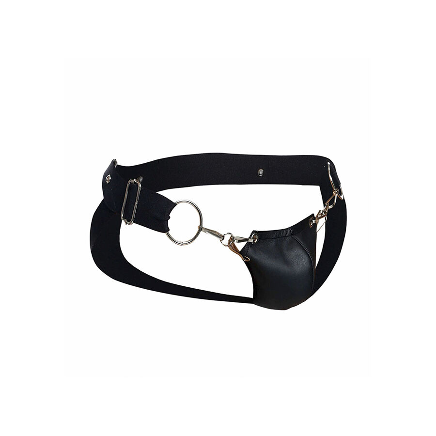 MOB - DNGEON JOCKSTRAP NERO A PRESSIONE TAGLIA UNICA - immagine 2