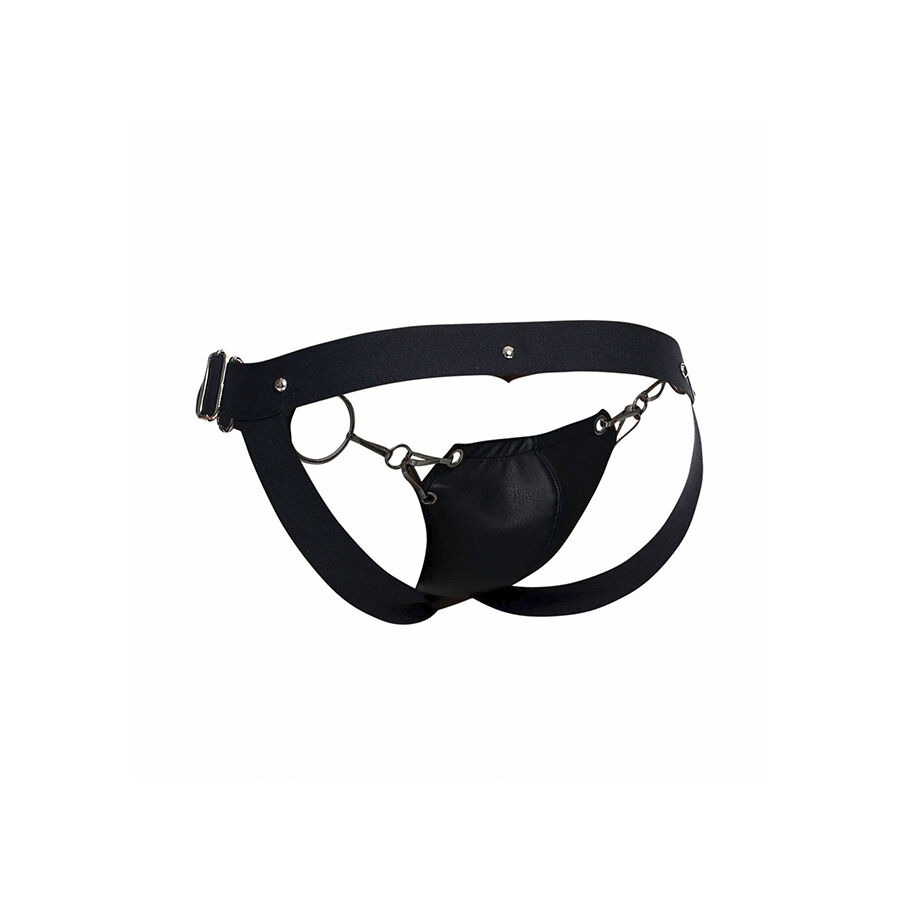 MOB - DNGEON JOCKSTRAP NERO A PRESSIONE TAGLIA UNICA - immagine 5