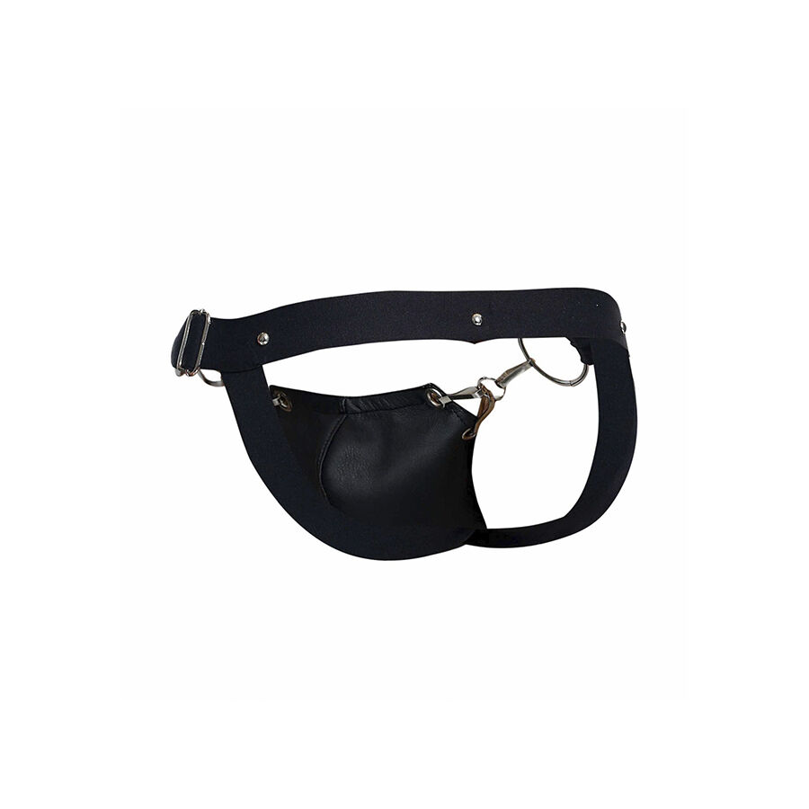 MOB - DNGEON JOCKSTRAP NERO A PRESSIONE TAGLIA UNICA - immagine 10