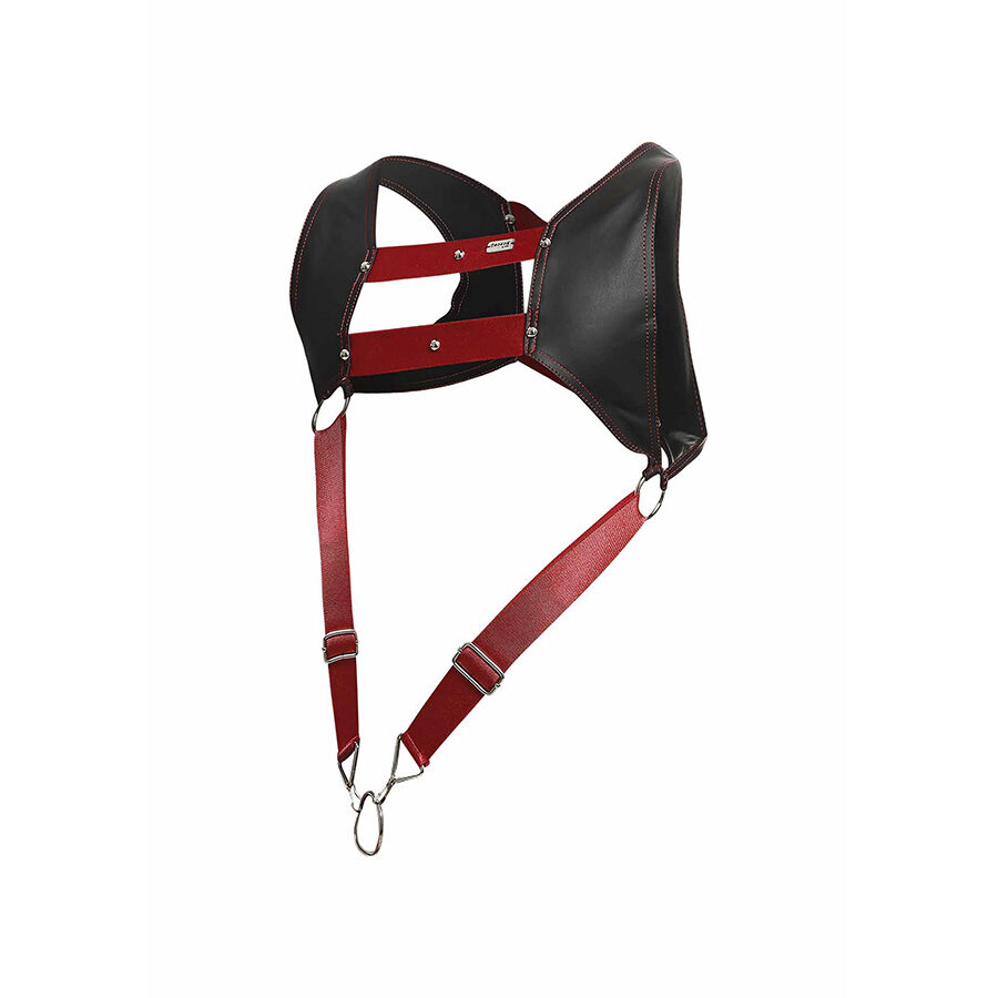 HARNAIS MOB - DNGEON AVEC ANNEAU PÉNIS ROUGE TAILLE UNIQUE – Image 6