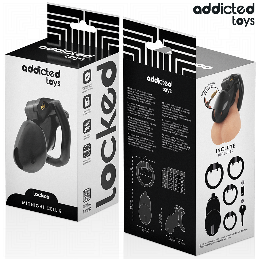 ADDICTED TOYS LOCKED - MINDNIGHT CELL PENIS CAGE GRÖSSE S – Bild 6