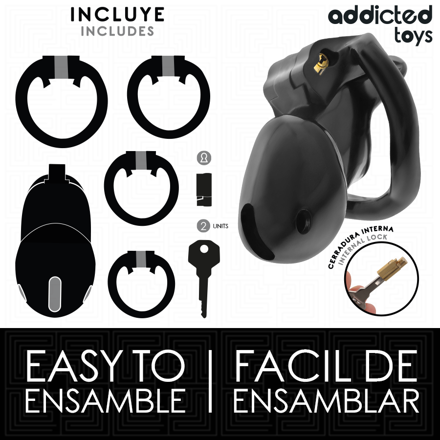 ADDICTED TOYS LOCKED - MINDNIGHT CELL PENIS CAGE GRÖSSE S – Bild 3