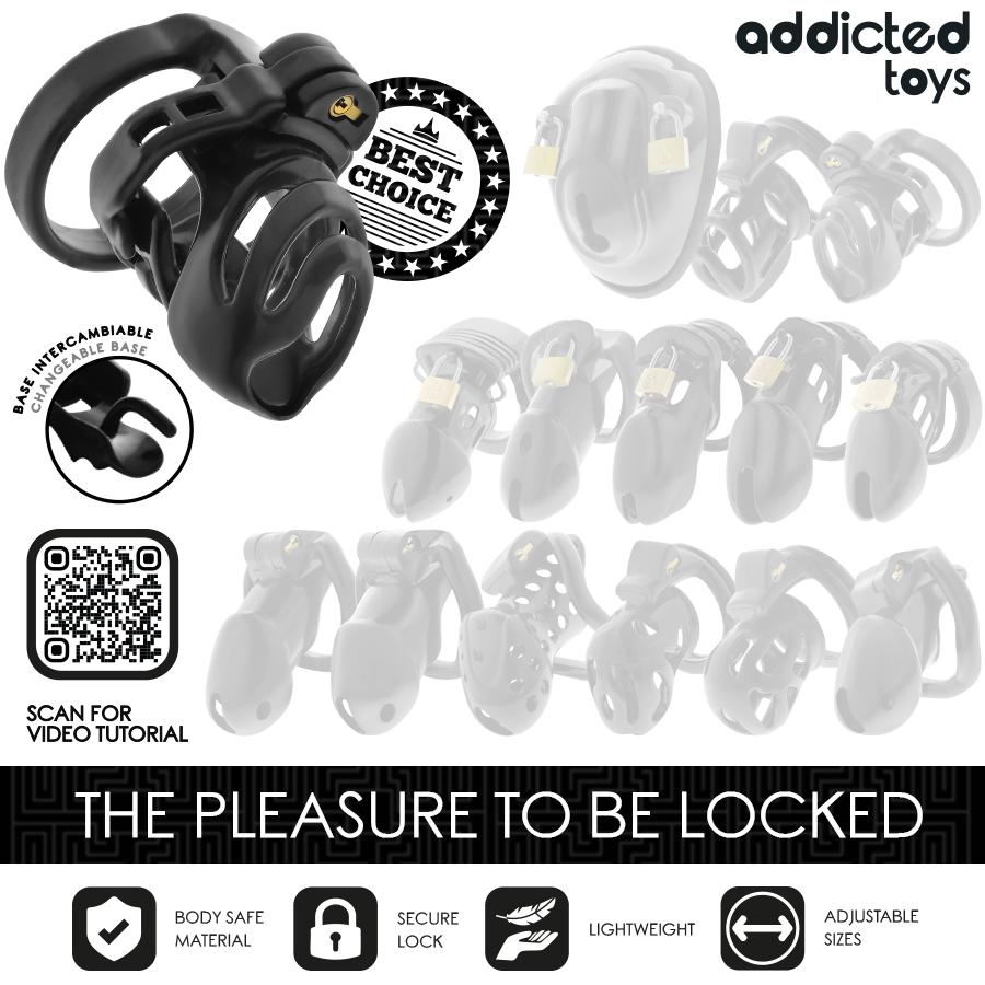 ADDICTED TOYS LOCKED - ETERNAL LOCK JAULA PARA PENE 9 CM - Imagen 4