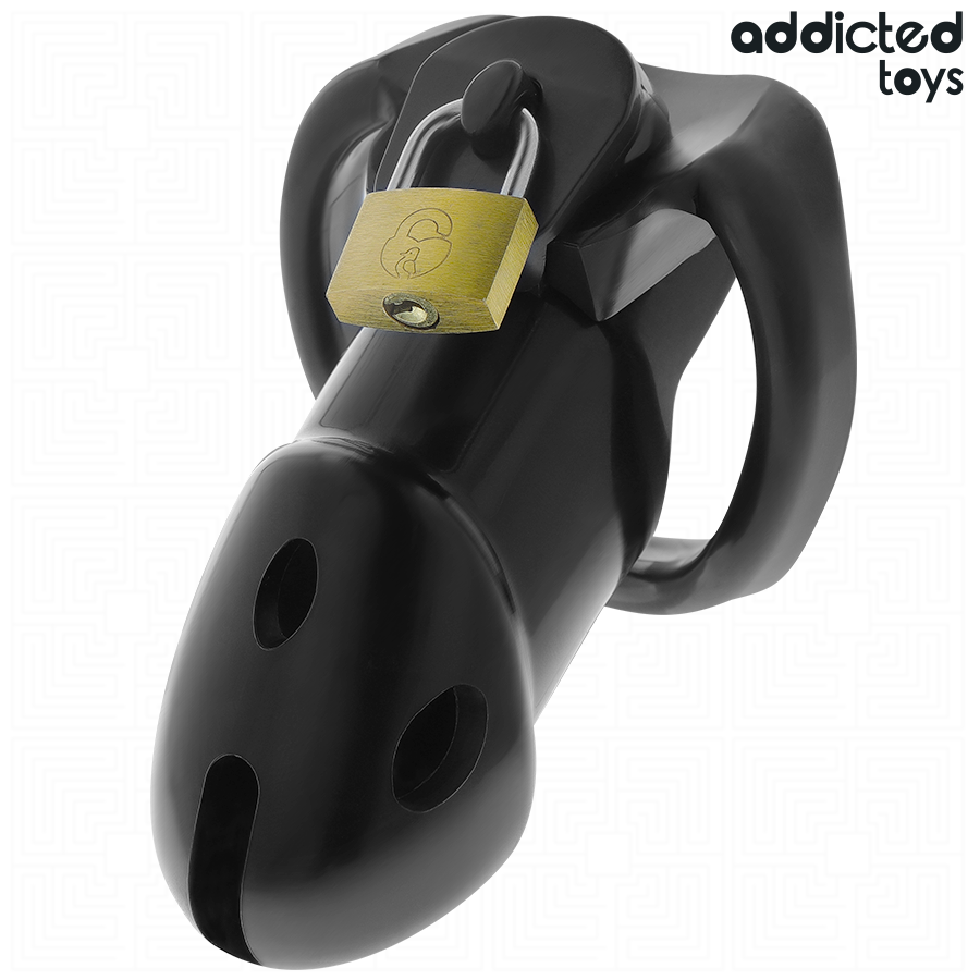 ADDICTED TOYS LOCKED - CAGE À PÉNIS UNBROKEN DEN 9,8 CM – Image 5