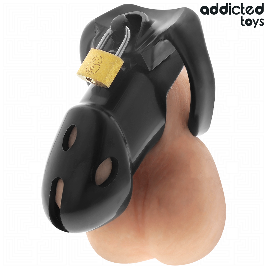 ADDICTED TOYS LOCKED - CAGE À PÉNIS UNBROKEN DEN 9,8 CM – Image 6
