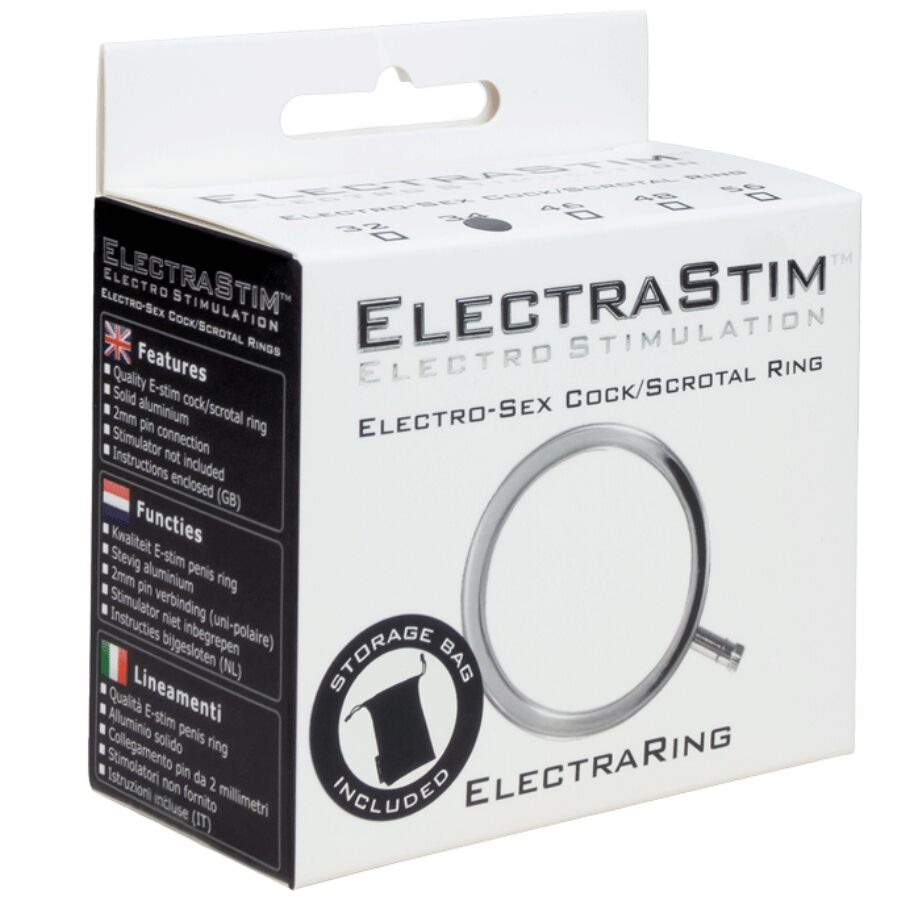 ELECTRASTIM - ANELLO PER PENE IN METALLO ELECTRARINGS 32 MM - immagine 2