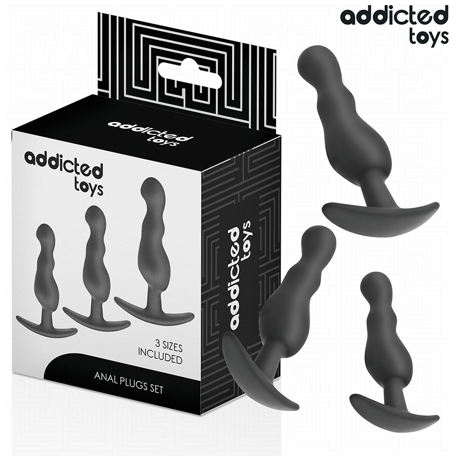 ADDICTED TOYS - SET DE 3 PLUG ANAL SILICONA MODELO 1 - Imagen 2