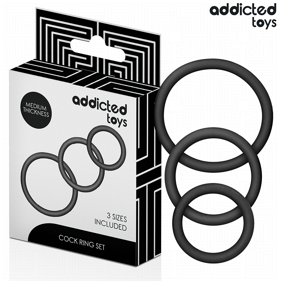 ADDICTED TOYS - LOT DE ANNEAUX EN SILICONE MODÈLE 2 – Image 2