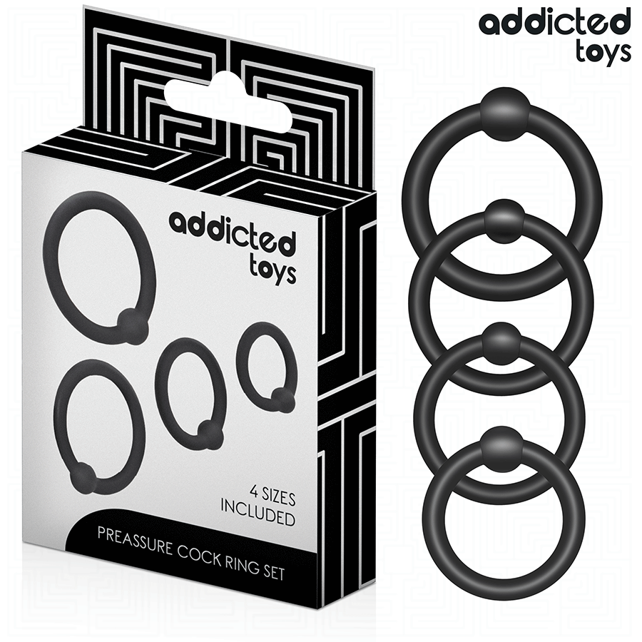 ADDICTED TOYS - SET ANILLOS SILICONA DE PRESIÓN - Imagen 2