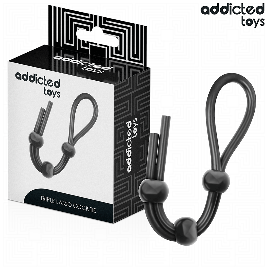 ADDICTED TOYS - CORDE EN SILICONE POUR LE PÉNIS À TRIPLE BOUCLE – Image 7