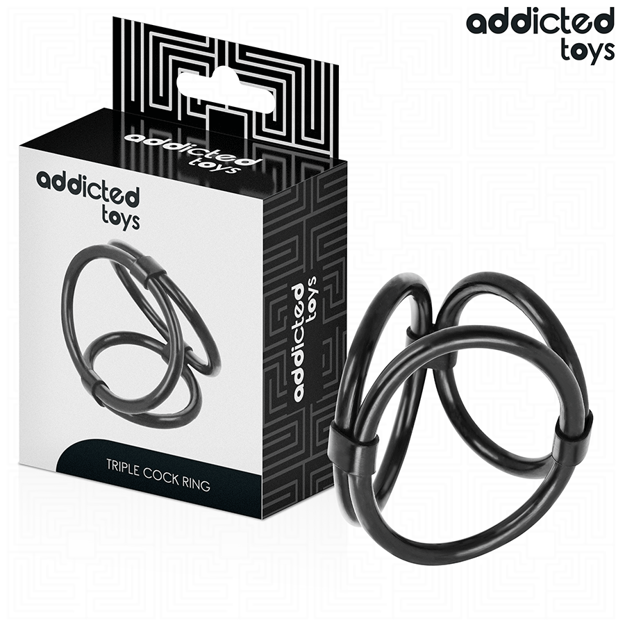 ADDICTED TOYS - ANILLO TRIPLE PARA EL PENE - Imagen 6