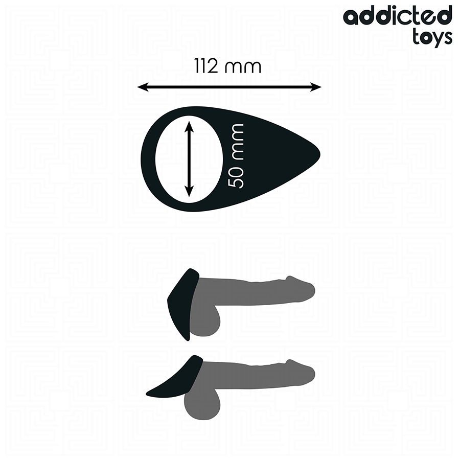 ADDICTED TOYS - ANNEAU PÉNIS EN FORME DE LARME – Image 5