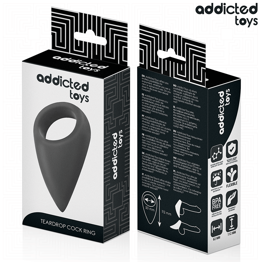 ADDICTED TOYS - ANNEAU PÉNIS EN FORME DE LARME – Image 7