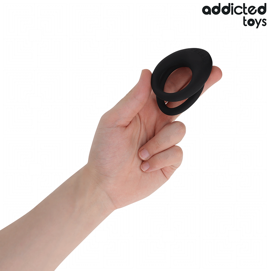 ADDICTED TOYS - ANILLO TEXTURIZADO DOBLE PARA EL PENE - Imagen 3