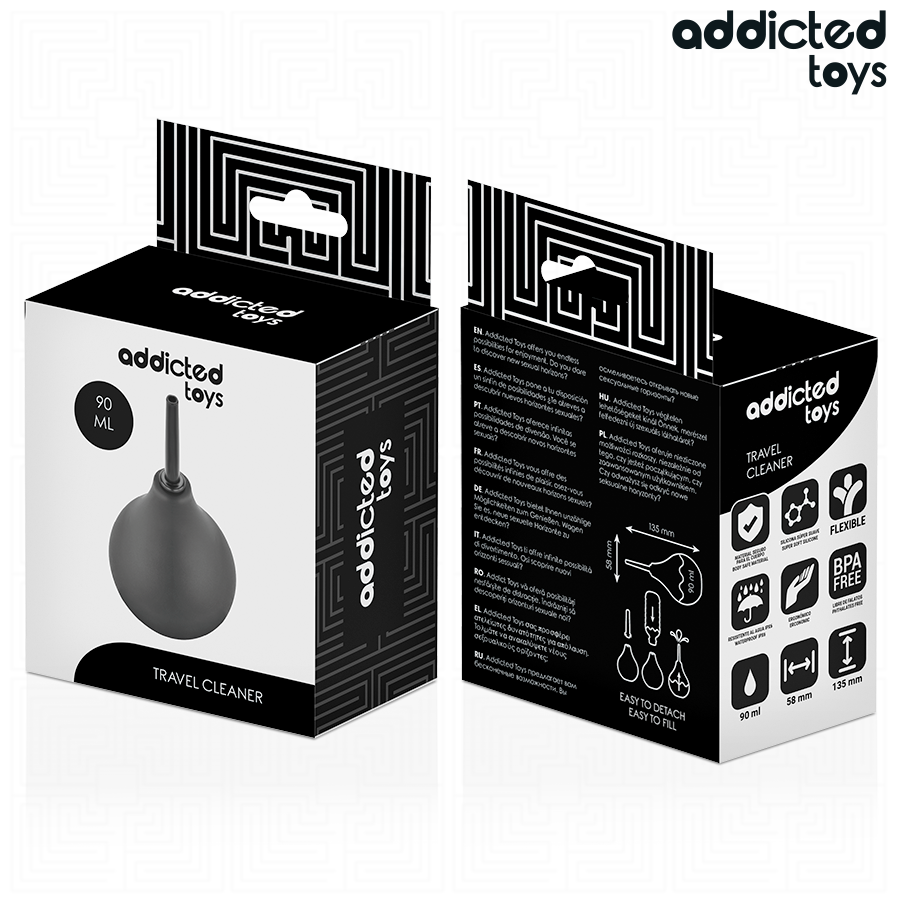 ADDICTED TOYS - LIMPIADOR ANAL DE VIAJE TALLA S 90 ML - Imagen 4