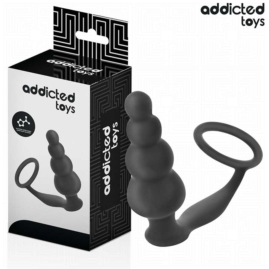 ADDICTED TOYS - PLUG ANAL CON ANILLO SILICONA MODELO 5 - Imagen 2