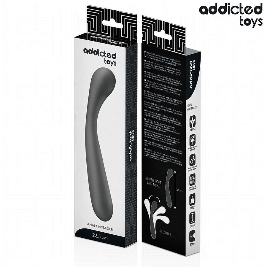 ADDICTED TOYS - MASAJEADOR ANAL DOBLE SILICONA 22,5 CM - Imagen 6