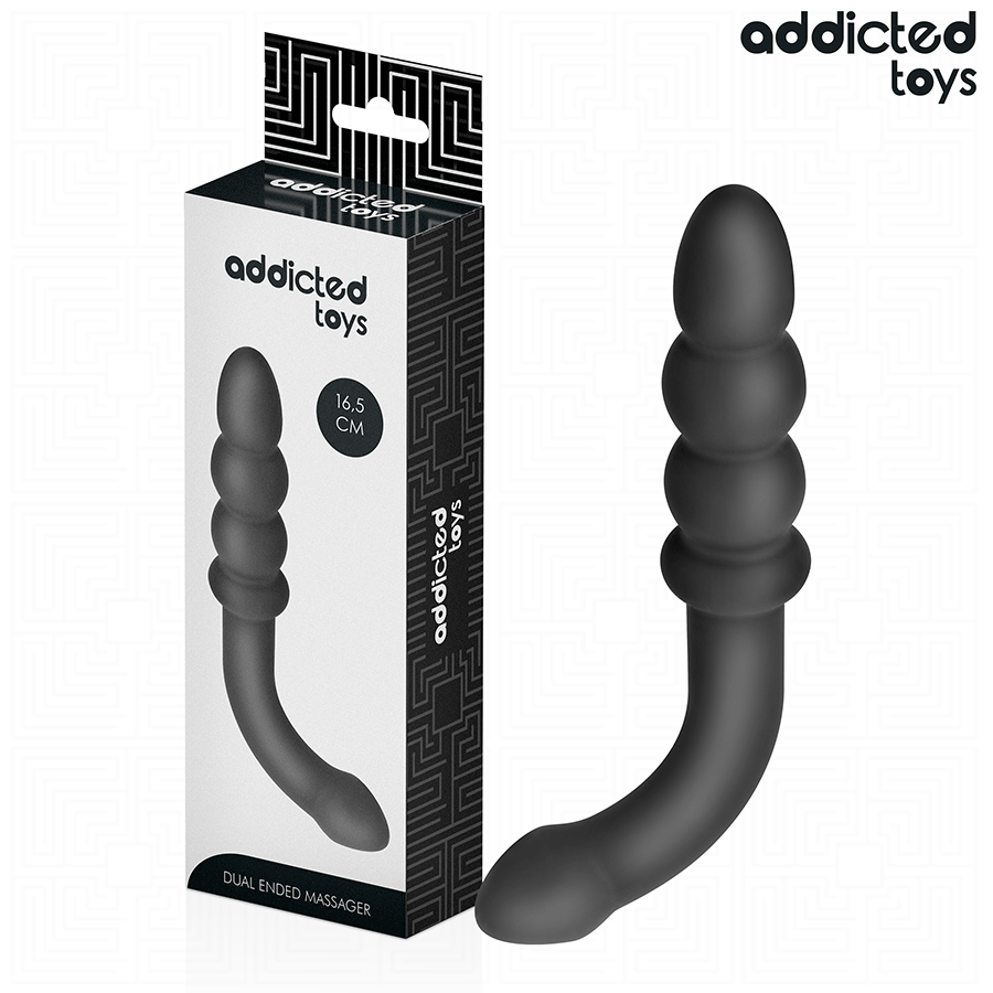 ADDICTED TOYS - MASAJEADOR ANAL DOBLE SILICONA 16,5 CM - Imagen 2