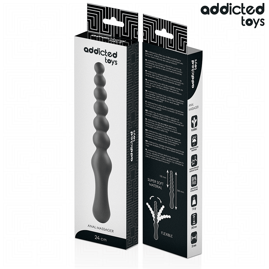 ADDICTED TOYS - MASAJEADOR ANAL DOBLE SILICONA 24 CM - Imagen 5