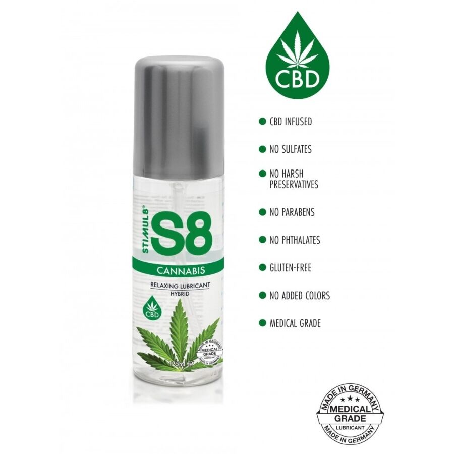 STIMUL8 - LUBRIFIANT HYBRIDE AU CANNABIS S8 125 ML – Image 2