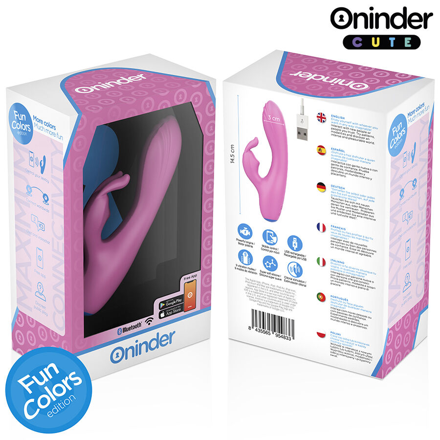 ONINDER CUTE - LOVE BUNNY VIBRATEUR POINT G CLITORIS - APPLICATION GRATUITE MONDIALE – Image 6