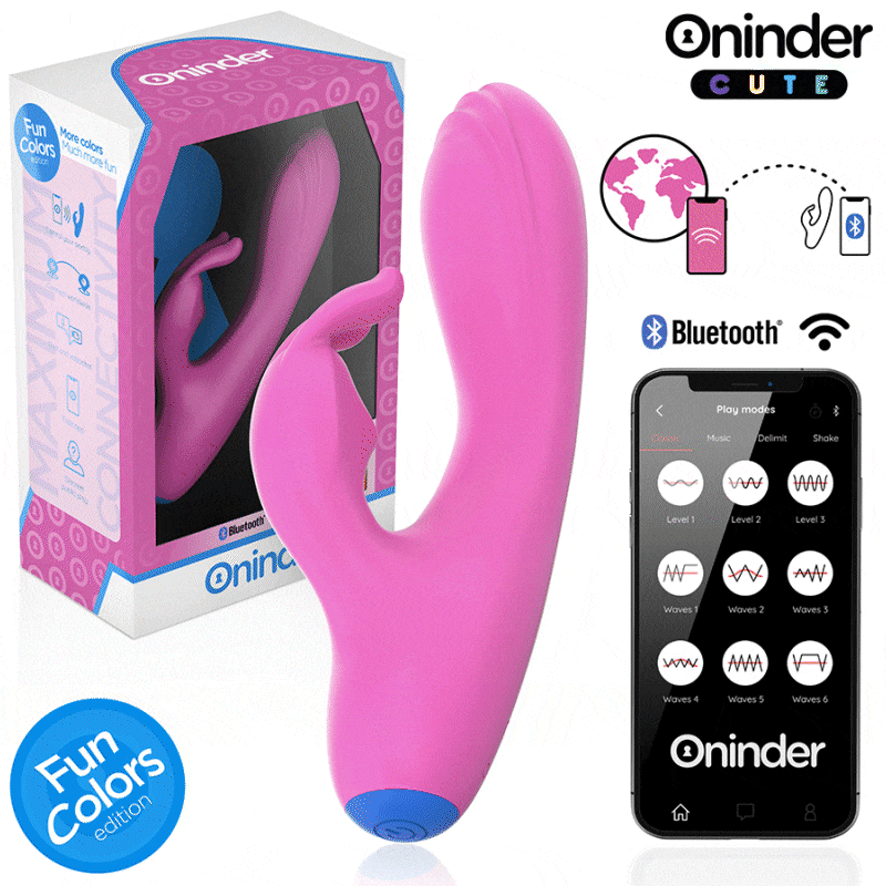 ONINDER CUTE - LOVE BUNNY VIBRATEUR POINT G CLITORIS - APPLICATION GRATUITE MONDIALE – Image 7