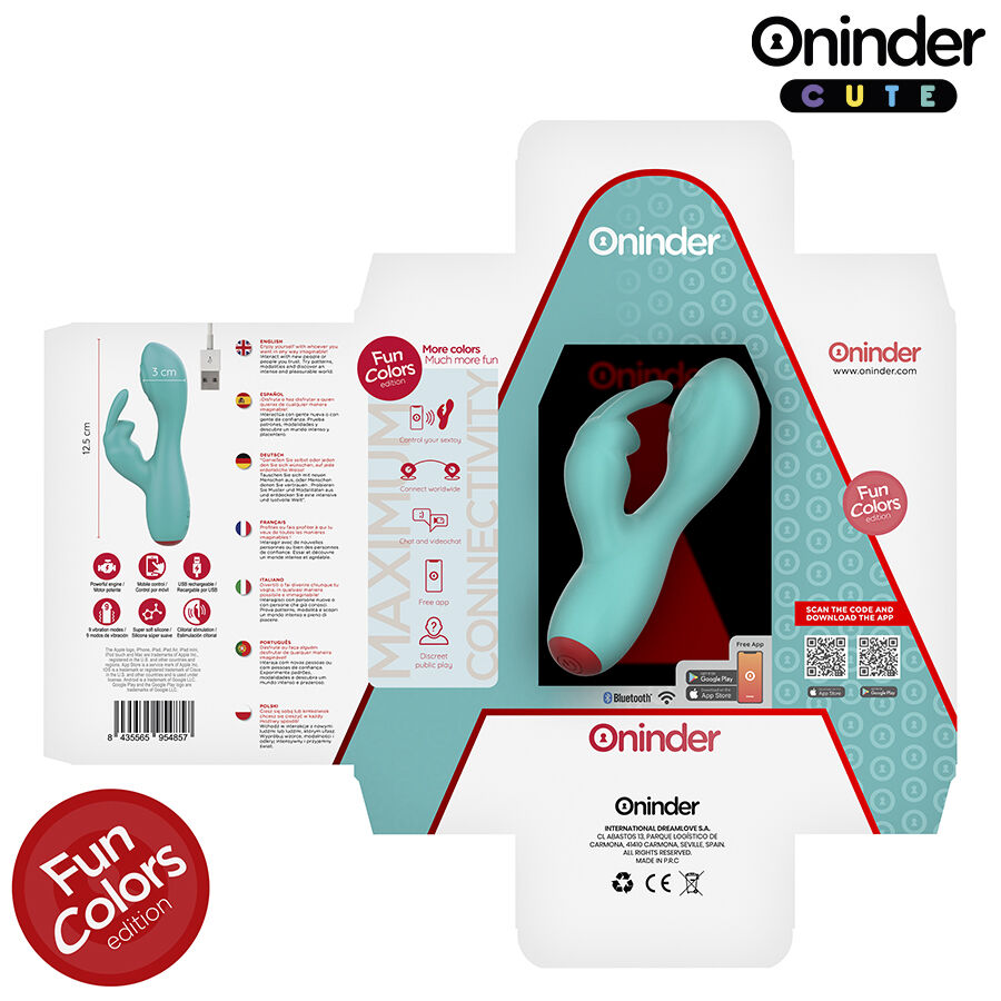 ONINDER CUTE - VIBRATEUR CLITORISÉ LOVE BUNNY G-SPOT - APPLICATION MONDIALE GRATUITE – Image 7