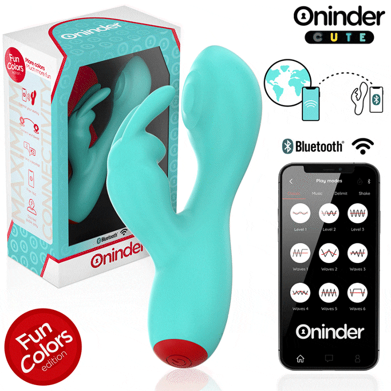 ONINDER CUTE - VIBRATEUR CLITORISÉ LOVE BUNNY G-SPOT - APPLICATION MONDIALE GRATUITE – Image 2