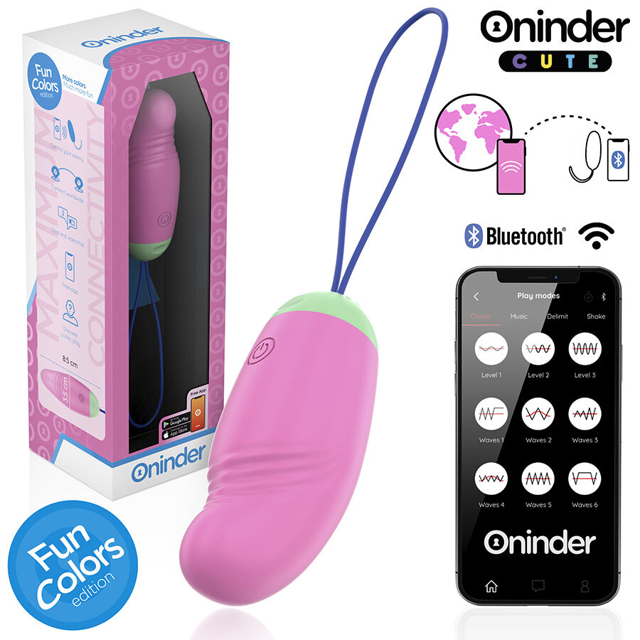 ONINDER CUTE – LIEBE UND VERGNÜGEN: 360° VIBRIERENDES UND ROTIERENDES SILIKON-EI – KOSTENLOSE WELTWEITE APP – Bild 2