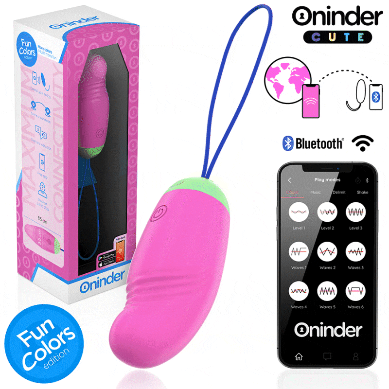 ONINDER CUTE – LIEBE UND VERGNÜGEN: 360° VIBRIERENDES UND ROTIERENDES SILIKON-EI – KOSTENLOSE WELTWEITE APP – Bild 9