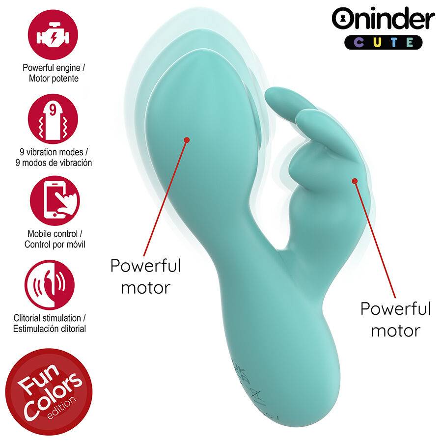 ONINDER CUTE - VIBRATEUR CLITORISÉ LOVE BUNNY G-SPOT - APPLICATION MONDIALE GRATUITE – Image 5