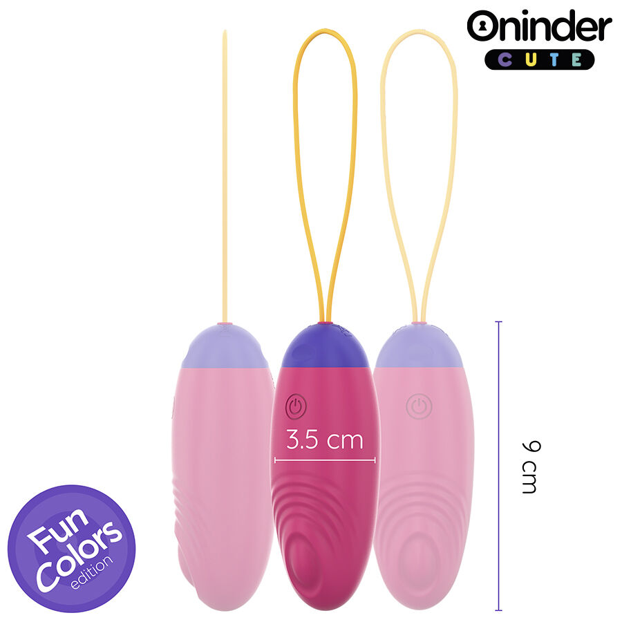 ONINDER CUTE - UOVO IN SILICONE CON VIBRO-ONDA E PIACERE - APP GLOBALE GRATUITA - immagine 5