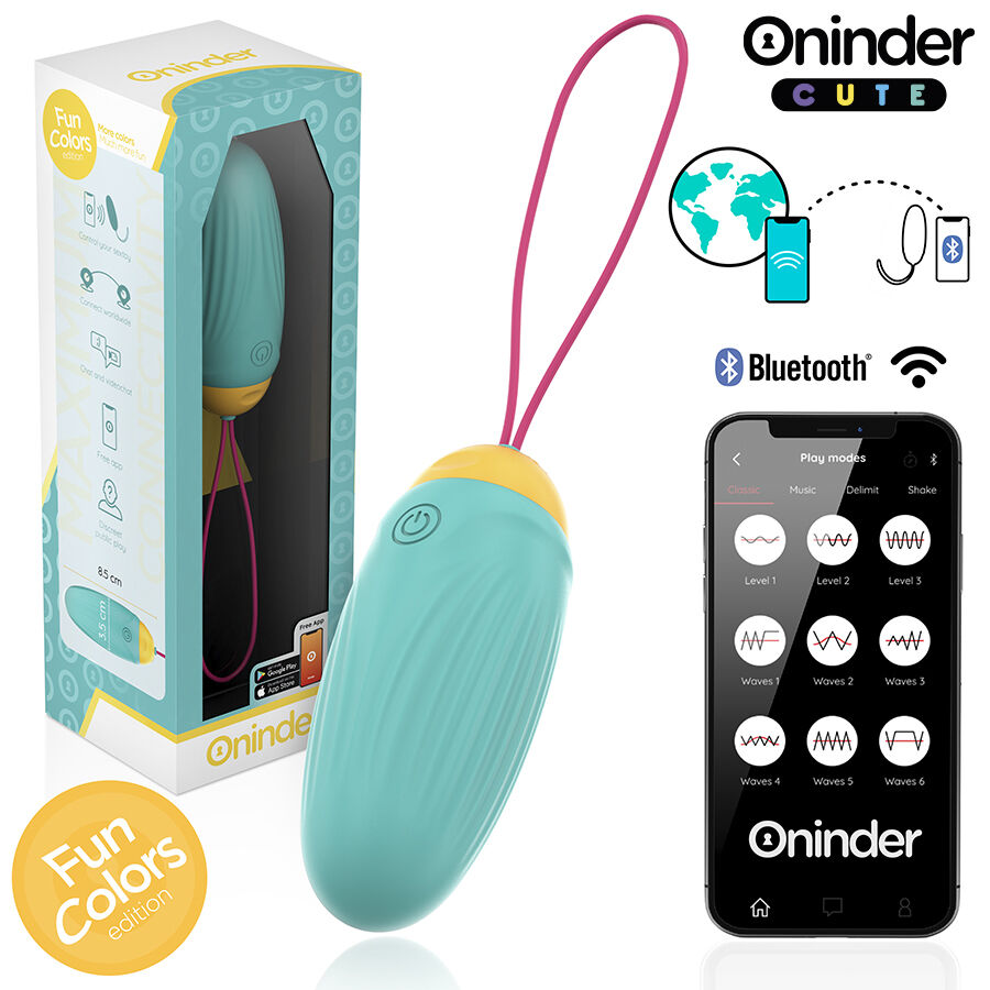 ONINDER CUTE - ŒUF VIBRANT LOVE PLEASURE - PIERRES EN SILICONE ROTATIVES - APPLICATION MONDIALE GRATUITE – Image 2