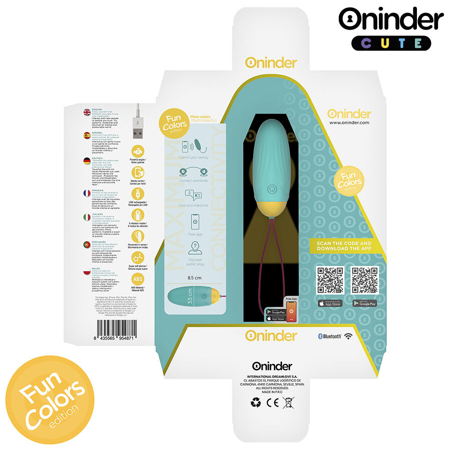 ONINDER CUTE - ŒUF VIBRANT LOVE PLEASURE - PIERRES EN SILICONE ROTATIVES - APPLICATION MONDIALE GRATUITE – Image 5