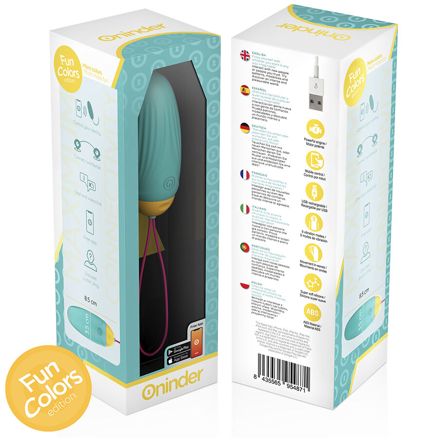 ONINDER CUTE - ŒUF VIBRANT LOVE PLEASURE - PIERRES EN SILICONE ROTATIVES - APPLICATION MONDIALE GRATUITE – Image 8