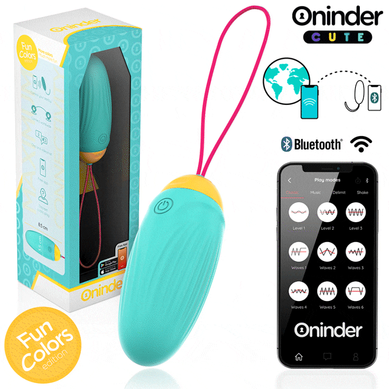 ONINDER CUTE - ŒUF VIBRANT LOVE PLEASURE - PIERRES EN SILICONE ROTATIVES - APPLICATION MONDIALE GRATUITE – Image 9