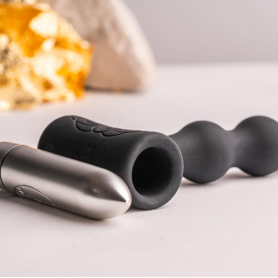 ROCKS-OFF - PETITE SENSATIONS PEARLS ANAL PLUG VIBRATOR SCHWARZ – Bild 3