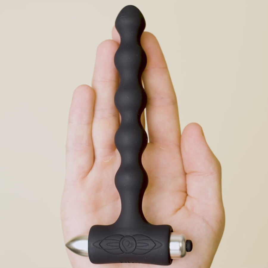 ROCKS-OFF - PETITE SENSATIONS PEARLS ANAL PLUG VIBRATOR SCHWARZ – Bild 6