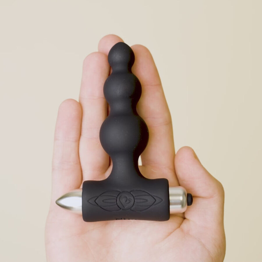 ROCKS-OFF - PETITE SENSATIONS BUBBLES ANAL PLUG VIBRATOR SCHWARZ – Bild 9
