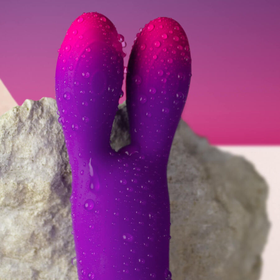 ROCKS-OFF - GLO-GIRL BUNNY VIBRATEUR FLEXIBLE VIOLET – Image 3