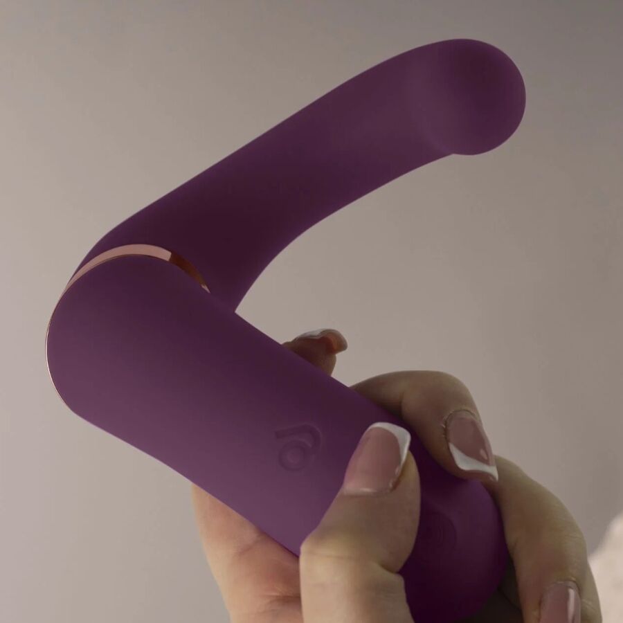 ROCKS-OFF - GEMINI DOUBLE VIBRATEUR STIMULATEUR DE CLITORIS POINT G VIOLET – Image 9