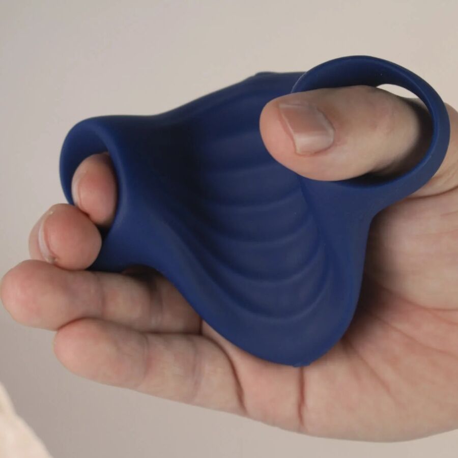 ROCKS- OFF - PALM MASTURBADOR VIBRADOR FLEXIBLE AZUL - Imagen 3