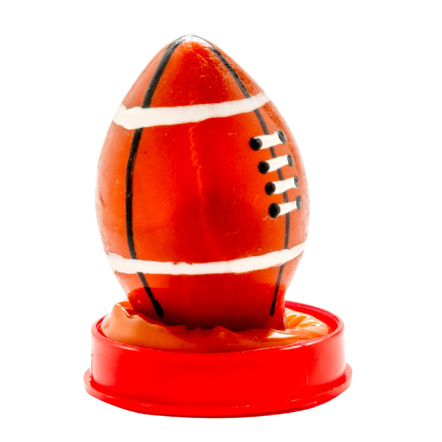 CONDOMERIE - PRESERVATIVO DECORATIVO PINTADO A MANO PELOTA DE RUGBY - Imagen 4