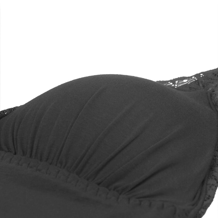 SUBBLIME - TEDDY DÉTAIL DENTELLE FLORALE NOIR S/M – Image 7
