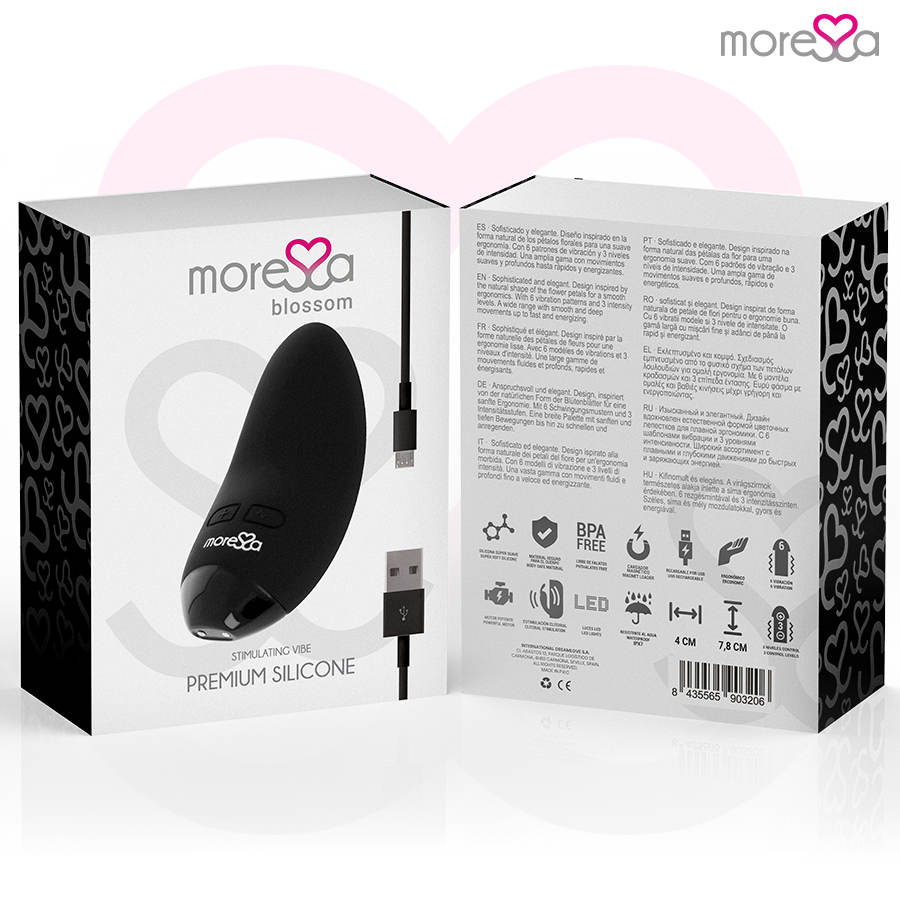 MORESSA - VIBRADOR BLOSSOM PRETO - Image 4